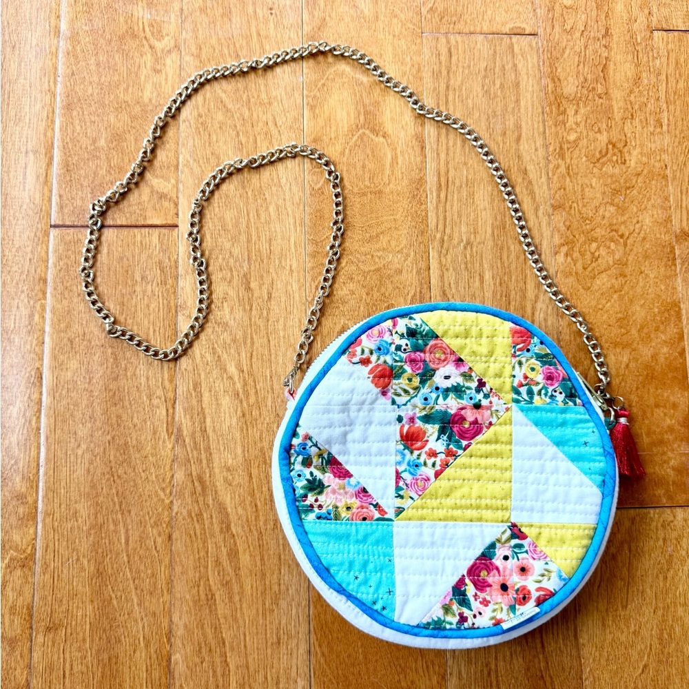Handmade Quilt Crossbody Purse Scrap Quilt Vintage Quilt Bag